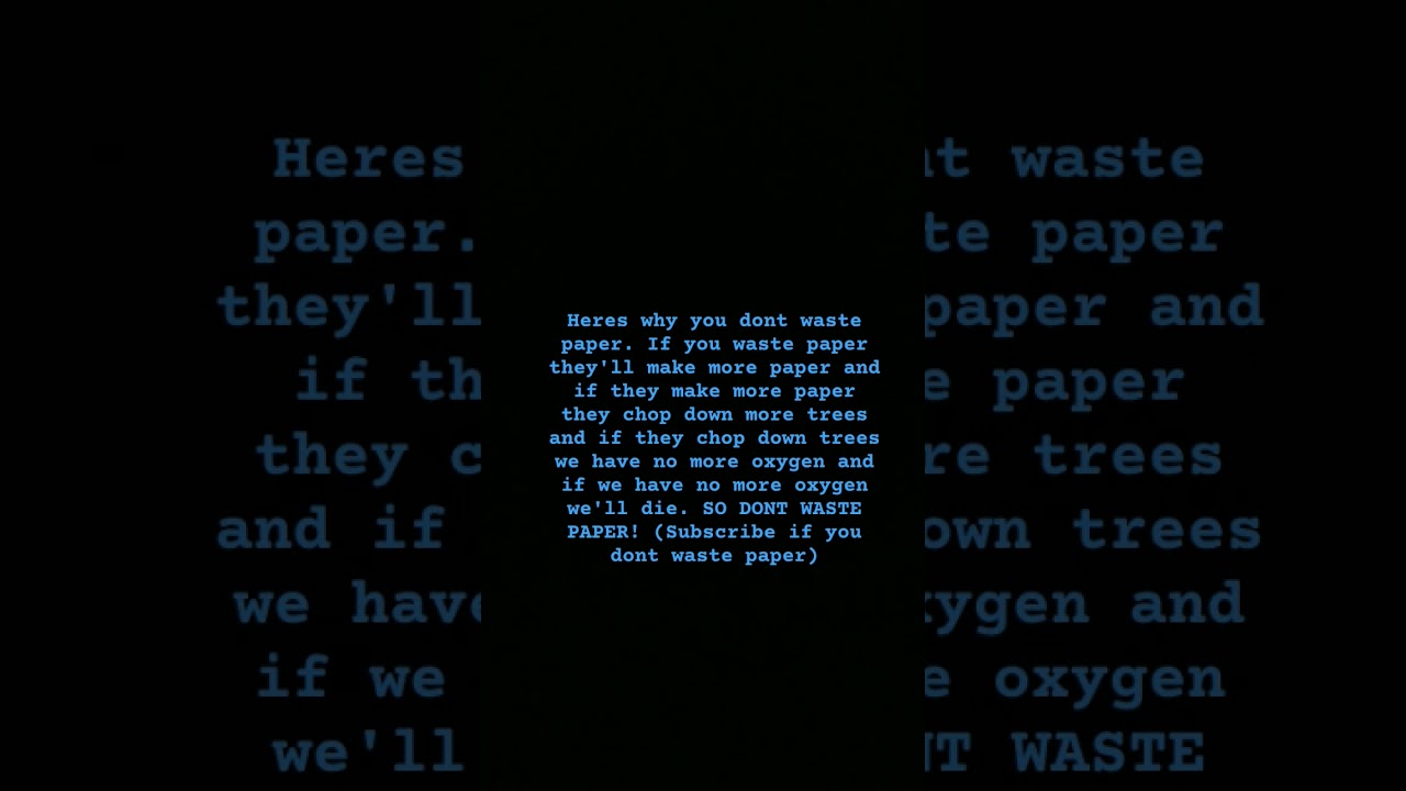 DONT WASTE PAPER(look at decription) 