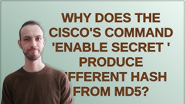Networkengineering: Why does the CISCO