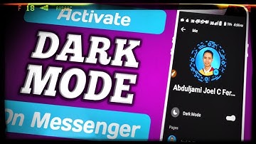Messenger Dark Mode On Android 🌛 Seconds Activation 2019!