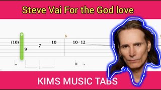 Steve Vai, For The Love Of God Electric Guitar Tab