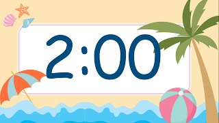 2 Minute Cute Summer Beach Timer (Ocean Wave Sound at End)