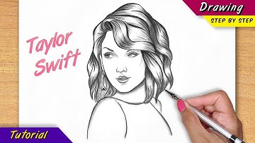 How To Draw Taylor Swift Portrait | Pencil Sketch for Beginners Step By Step | Eras Tour Special