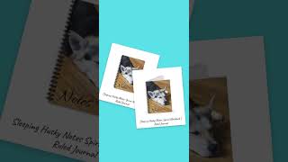 Sleeping Husky Notes Spiral Notebook | Ruled Journal