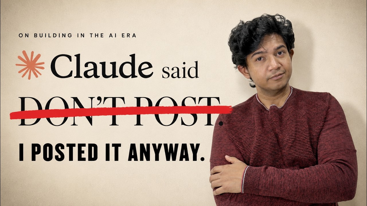 Claude Told Me Not to Post This. Data Proved It Wrong. - YouTube
