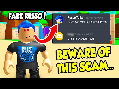 Someone Is Pretending To Be Me And Is Scamming People In Bubble Gum Simulator Roblox Youtube - beware scammers are now following people on twitter roblox