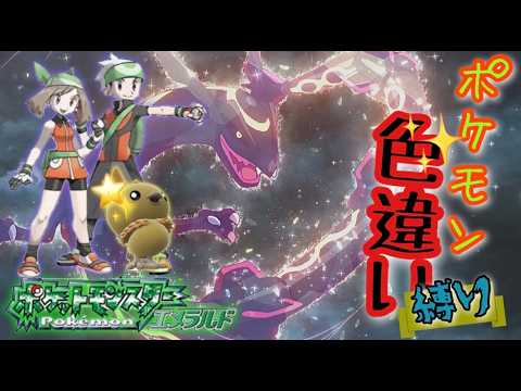 𓆲【Part2ポケモン おにちゃ色違い配信】8192分の1 だけで エメラルド
