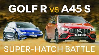 VW Golf R vs Mercedes-AMG A45S: DRIFT Mode Showdown | 4K
