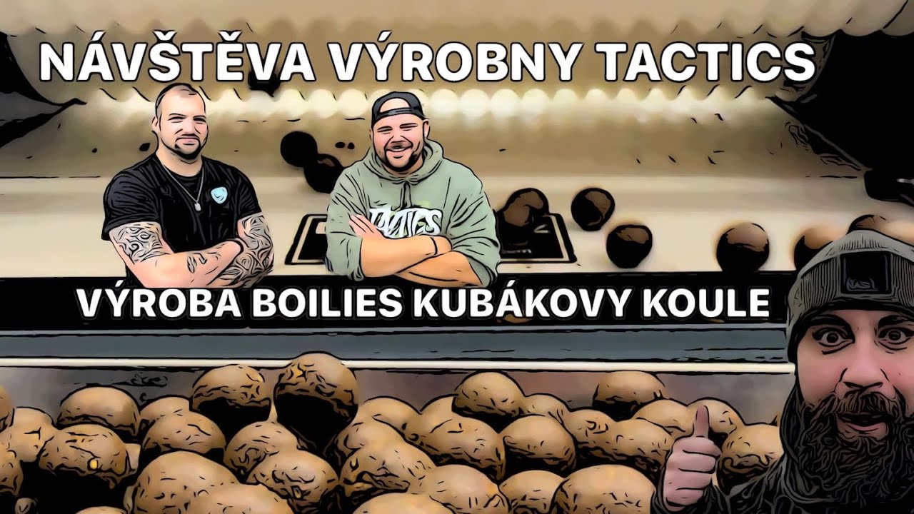 VÝROBA ČESKÉHO BOILIES - NÁVŠTĚVA VÝROBNY TACTICS CHODOV - VÝROBA BOILIES KUBÁKOVY KOULE V3