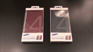 Samsung Galaxy Note 4 LED Flip Wallet Case
