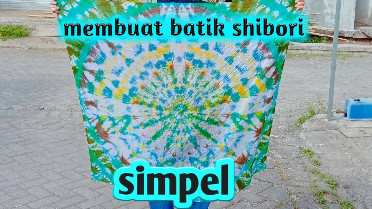 Tutorial membuat Batik  Shibori GAMPANG  BANGET YouTube