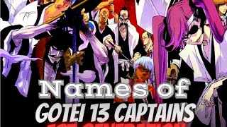 First Gotei 13 Names revealed