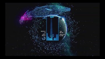 Tetris Effect! Journey mode first level, The Deep!