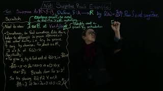 Not Surjective Proof Example