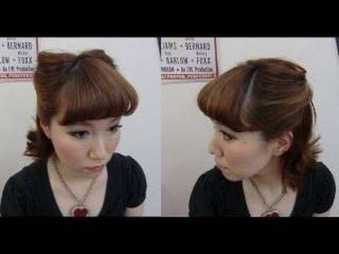 Self Hair Tutorial Pin Up Girl 自分でｱﾚﾝｼﾞﾋﾟﾝﾅｯﾌﾟｶﾞｰﾙ風 Youtube