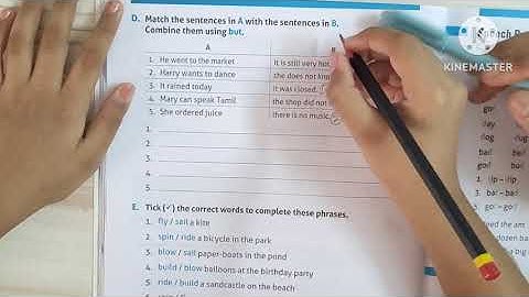 Class 2 English grammar book: Gulmohar For Grammar and Language Skills: Worksheet 8(cont.)