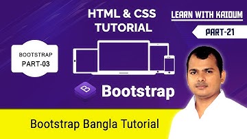 HTML and CSS Tutorial #21 | Bootstrap Part-03