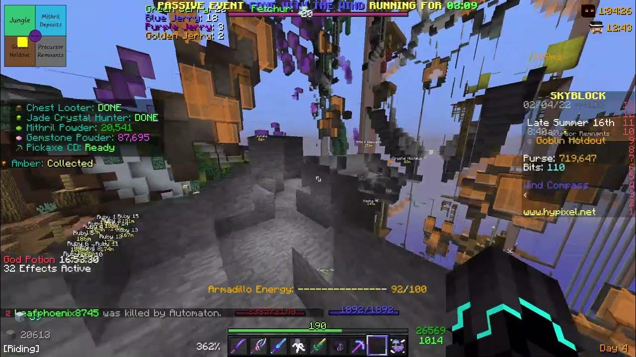 xray bug in crystal hallows with armadillo? YouTube