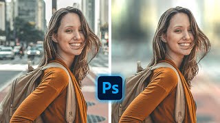 How to blur the background , like a professional camera in Photoshop ! #photoshopexpress