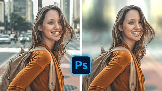 How to blur the background , like a professional camera in Photoshop ! #photoshopexpress screenshot 2