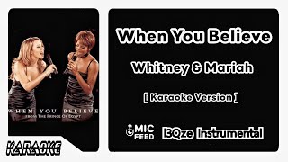 Download Lagu 🎤When You Believe | Whitney \u0026 Mariah [Karaoke] MP3