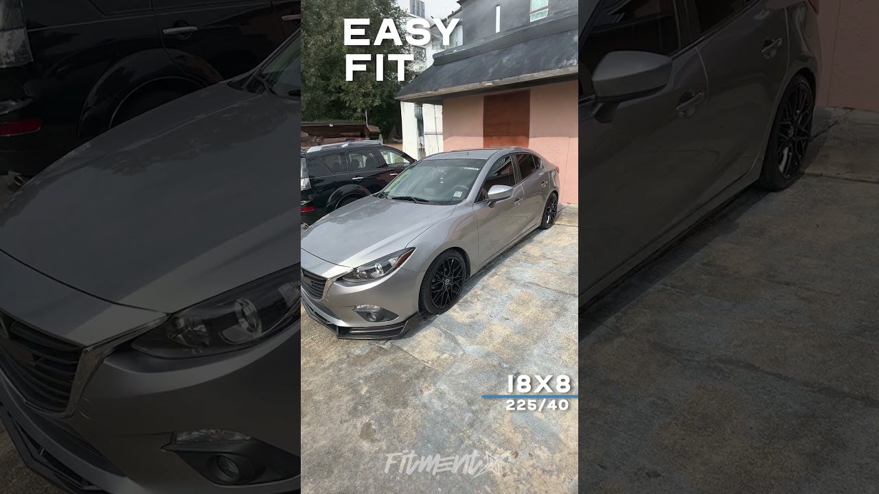 2018 Mazda 3 Sport with 18x8.5 AVID1 AV6 and Vercelli 225x40 on