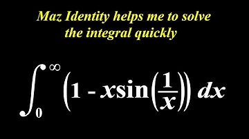 Maz identity helps me to solve the integral quickly