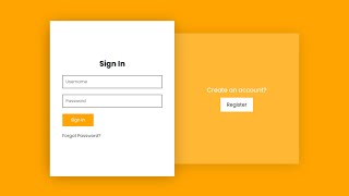 Sliding Sign in and  Registration Form using HTML CSS & JavaScript Sliding Signup Login Form Using Html Css Javascript Source Code On Pin Comment Html Css