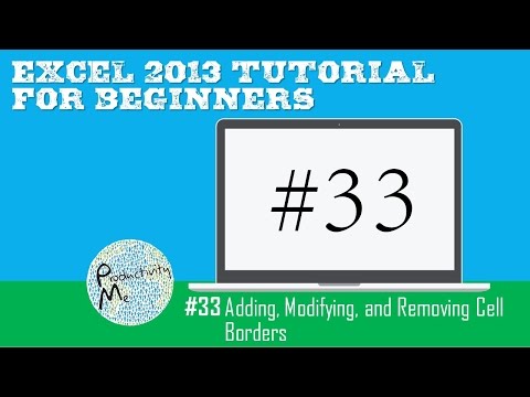 Excel 2013 Tutorial