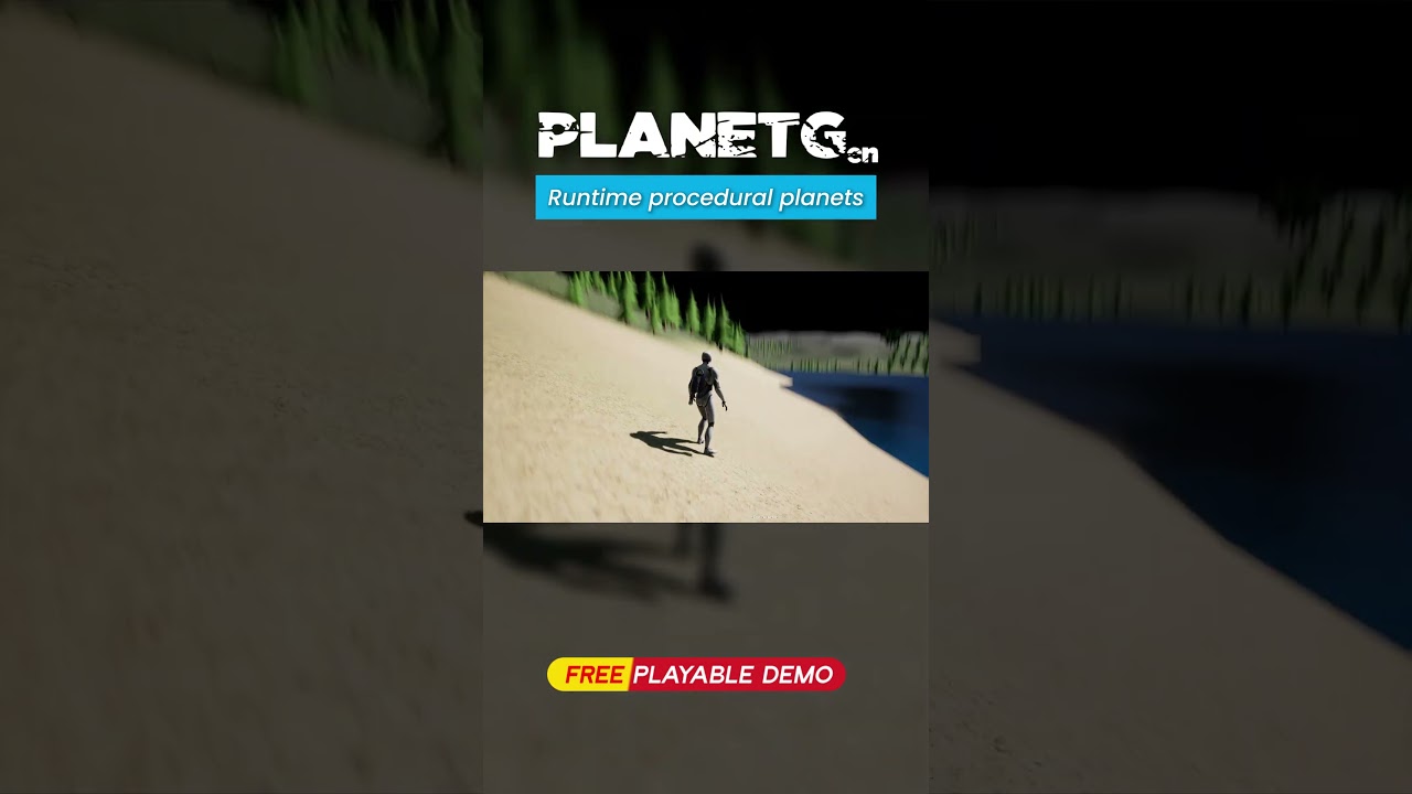 PlanetGen — Procedural Spherical Terrain | Gravity | Runtime Streaming | Foliage | Biomes | UE5