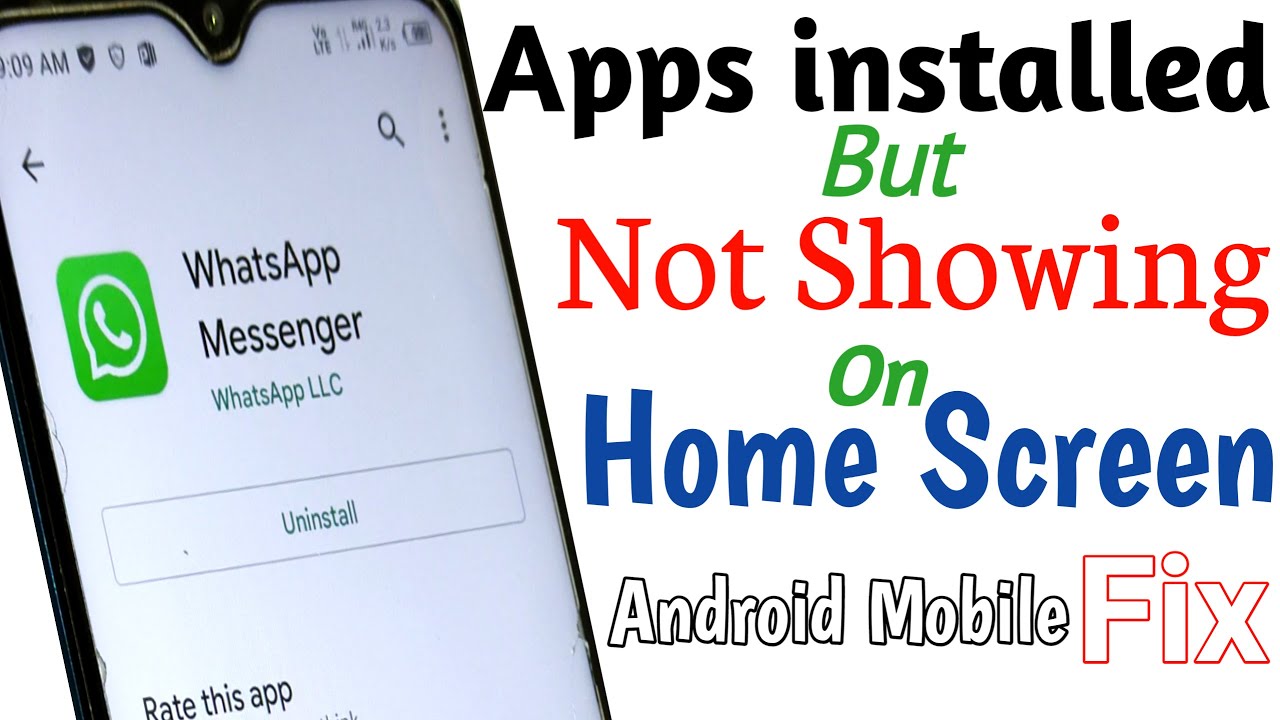 Installed Apps Not Showing On Home Screen Apps Installed But Not