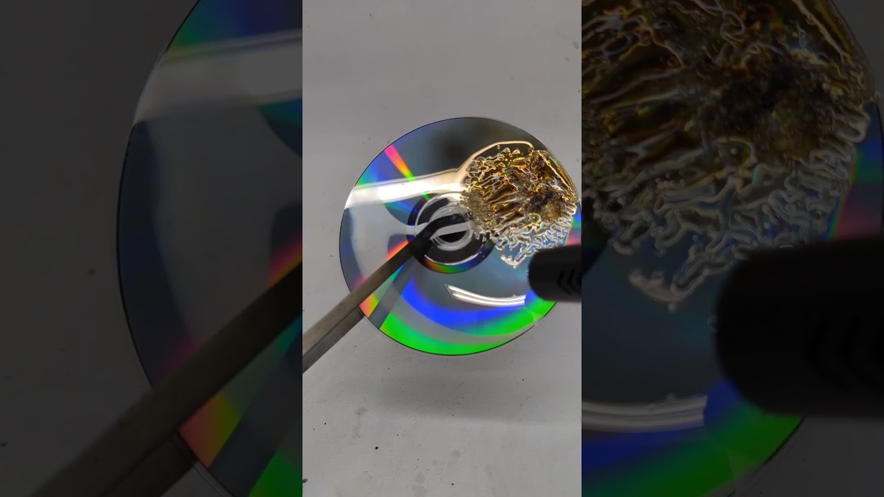 I Melted a CD… and This Happened 😳🔥