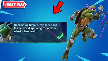 How to EASILY Dash using Ninja Turtle Weapons Fortnite | #fortnite| #UseCodeHNP7