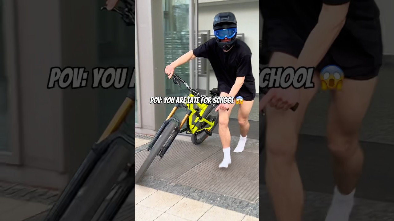 Late for school on Mountainbike / Urban Freeride Lives 