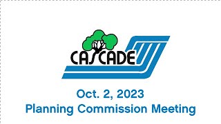 Oct. 2, 2023 | Planning Commission Meeting