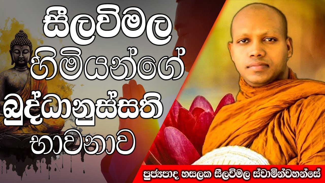 සීලවිමල හිමියන්ගේ බුද්ධානුස්සති භාවනාව | Hasalaka Seelawimala Thero | #darmadeshana