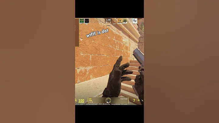 CS2 BOT HAS WALLHACK  #shorts