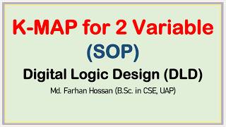 Lec: 35 |  K - MAP for 2 Variable (SOP) | Digital Logic Design | Bangla Tutorial