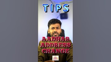Aadhaar Address Change | Things to be Note Before Change the Address | Tips🆕🆕🆕🆕❔