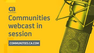 CA 2E (SYNON) and CA Plex Community Webcast December 2018