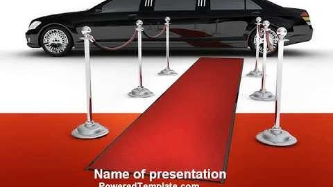 Limousine PowerPoint Template by PoweredTemplate.com