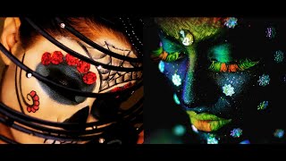 How To Do Easy Helloween Makeup / Skull makeup for  Helloween  / How to do Skeleton makeup look