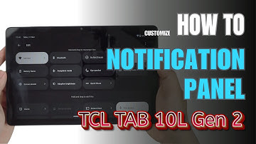 How to Edit Notification Panel Shortcuts on TCL TAB 10L Gen 2