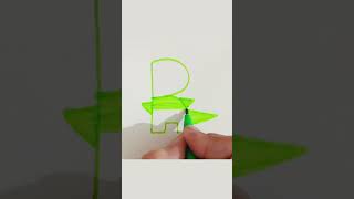 Drawing with letter R #shorts #arthack #art #youtubeshorts #shortvideo