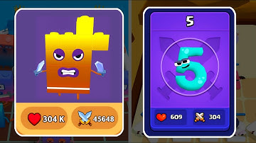 Merge Number Block Run + Alphabet Monstar Fusion -   Merge Simulator Battles