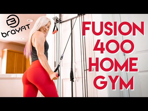 PORTABLE HOME GYM REVIEW - LEG DAY WORKOUT WITH BRAYFIT FUSION 400