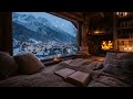 Winter Comfort Night: Snowfall and Fireplace Sounds for Calm Mind and Restful Sleep