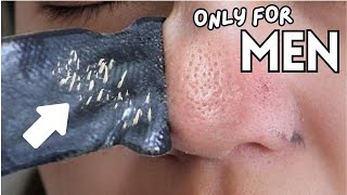 Trying a *MEN&#39;S ONLY* Blackhead Strip for 24 Hours GONE WRONG!
