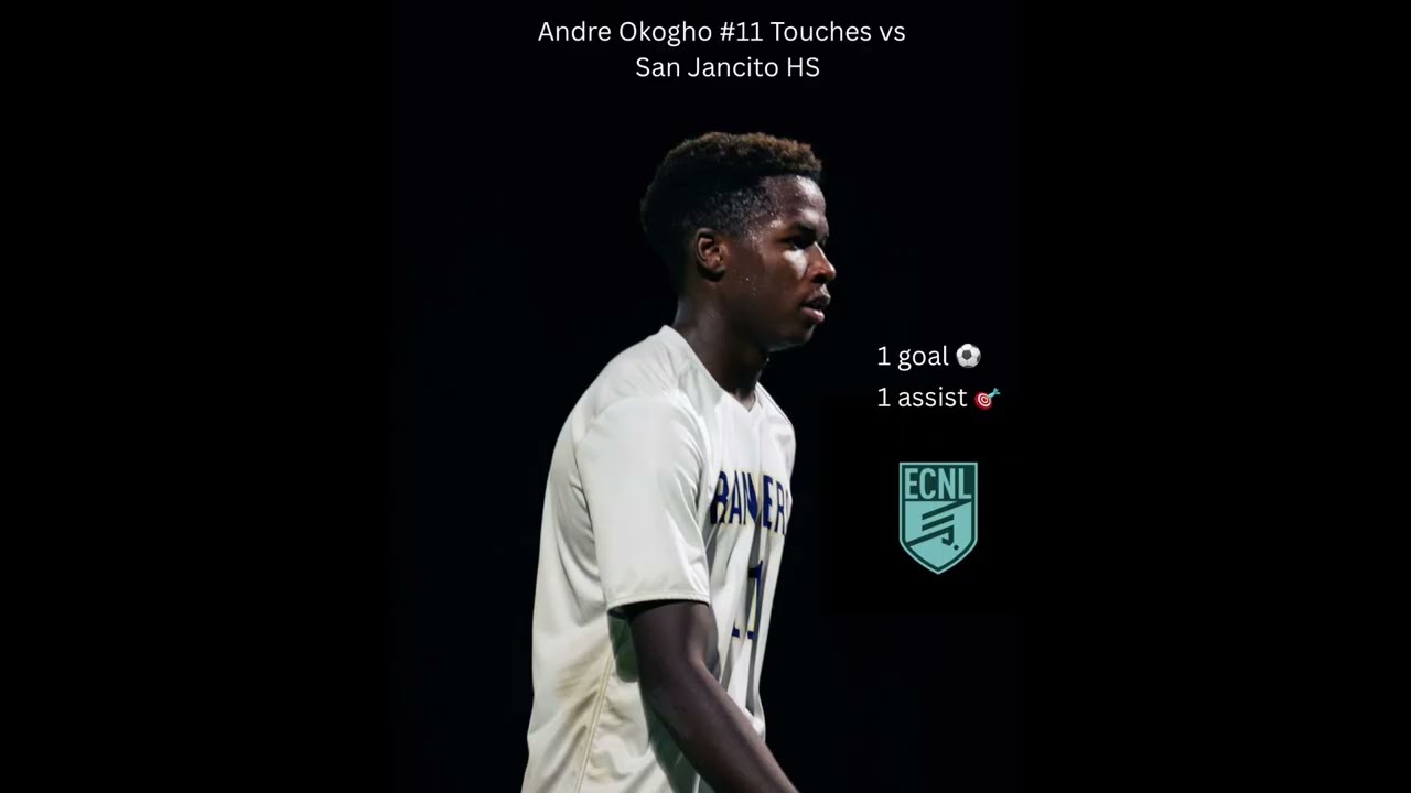 Andre Okogho’s #11 - Touches vs San Jancito HS 1 goal & 1 assist 💫 #ecnl 