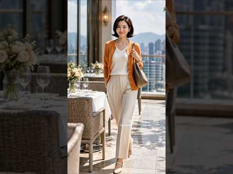 5060, 여름엔 이렇게 입으면 훨씬 고급스러워 보입니다  #중년패션코디 #룩북 #lookbook #shorts