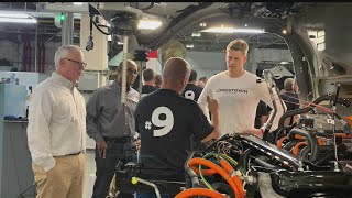 Cincinnati Bengals quarterback Joe Burrow visits Lordstown Motors